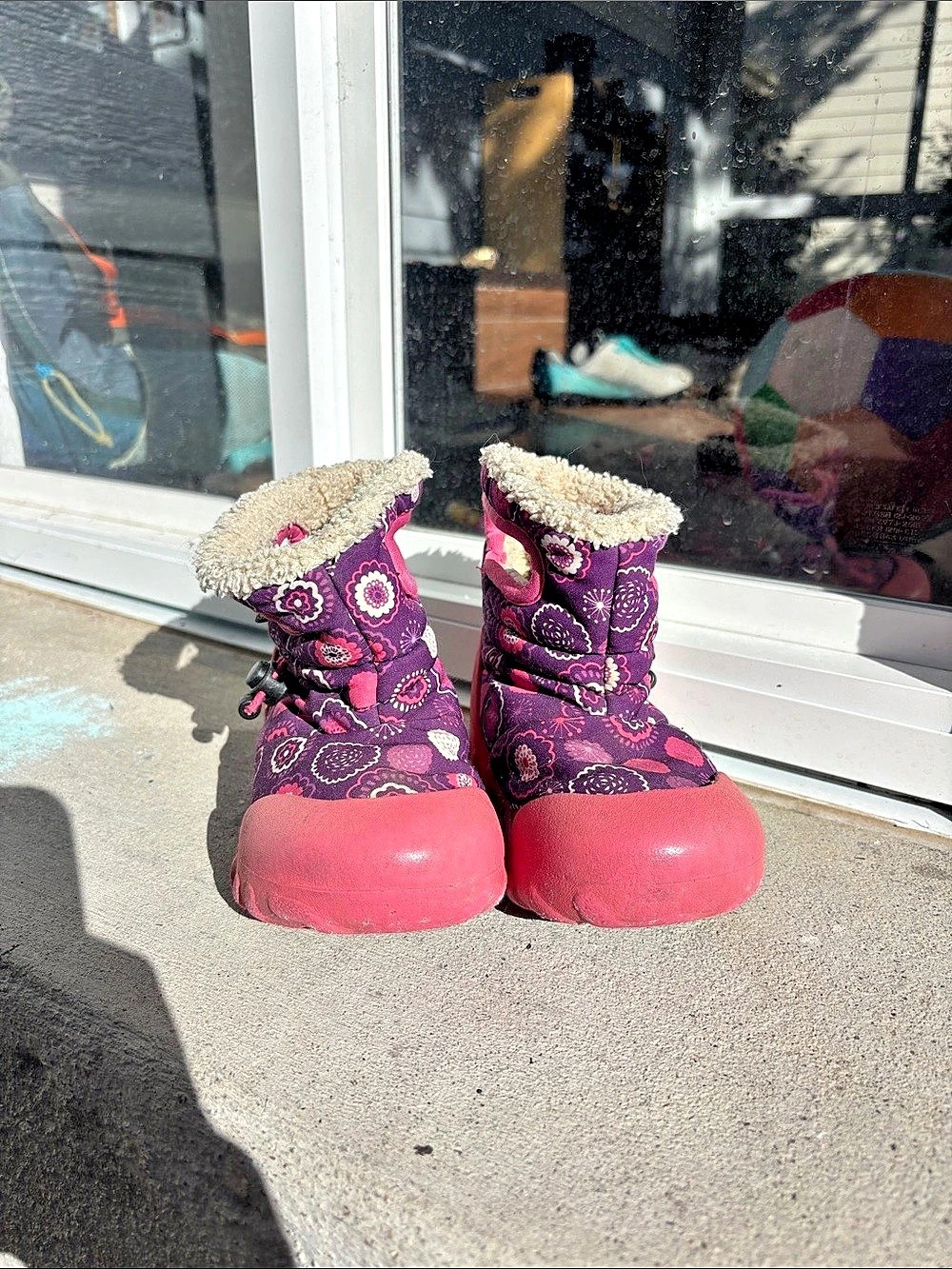 BOGS Baby Bogs Floral Winter Boots Pink & Purple